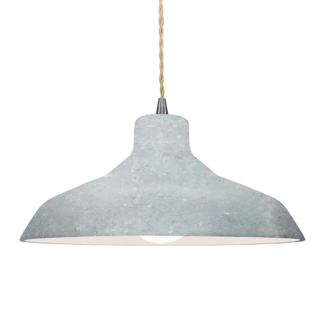 Radiance One Light Pendant in Concrete Justice Designs