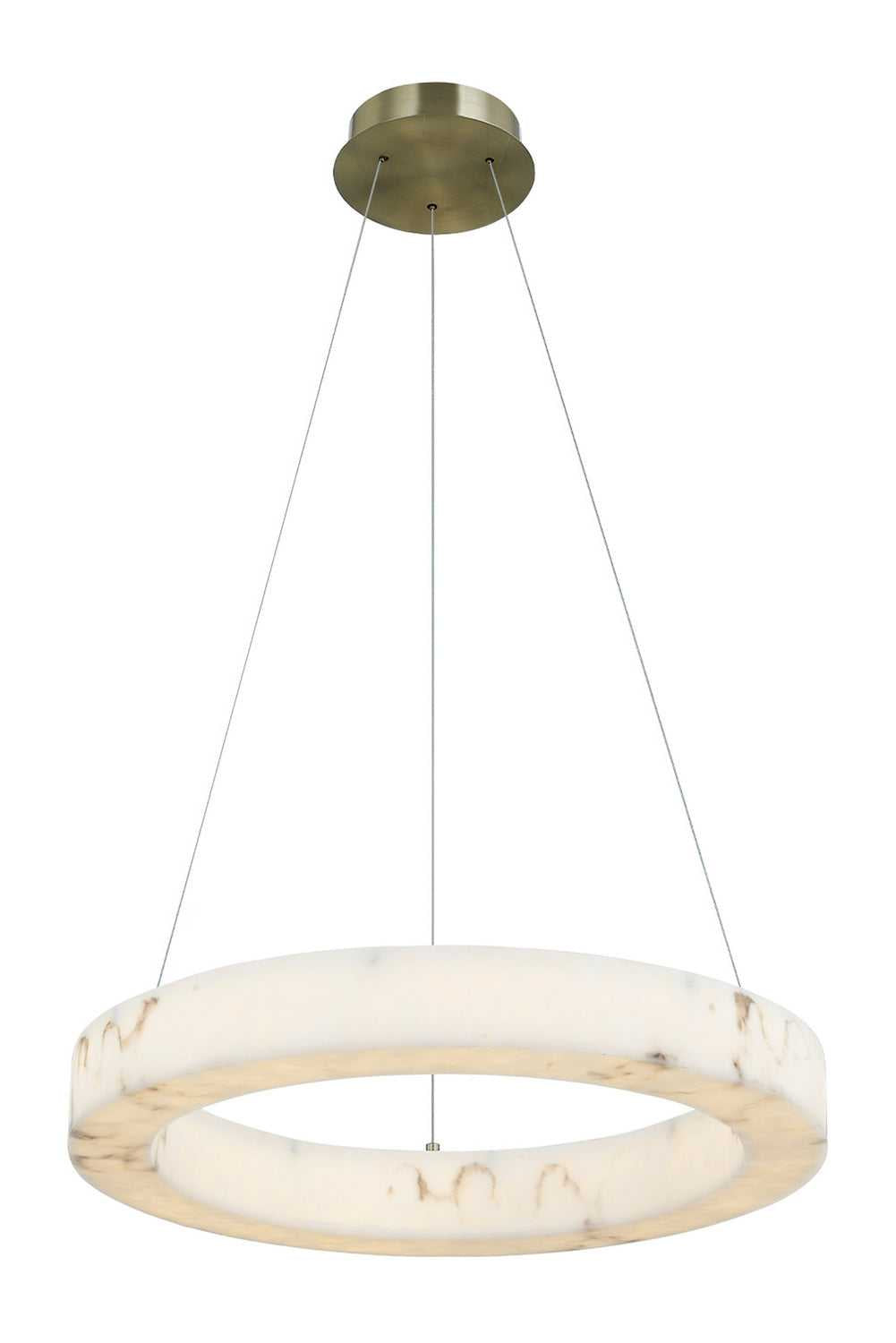 LumenAria LED Pendant in Brushed Brass Justice Designs