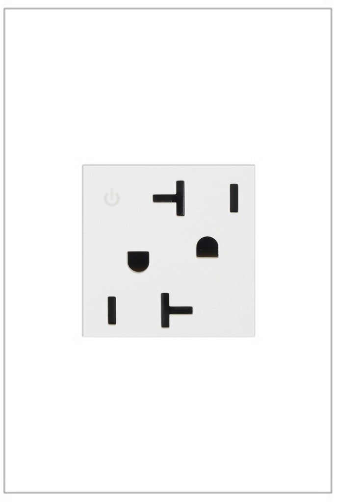Adorne Dual Controlled Outlet in White - available from The Lighting Shoppe, trusted by Canadian homeowners