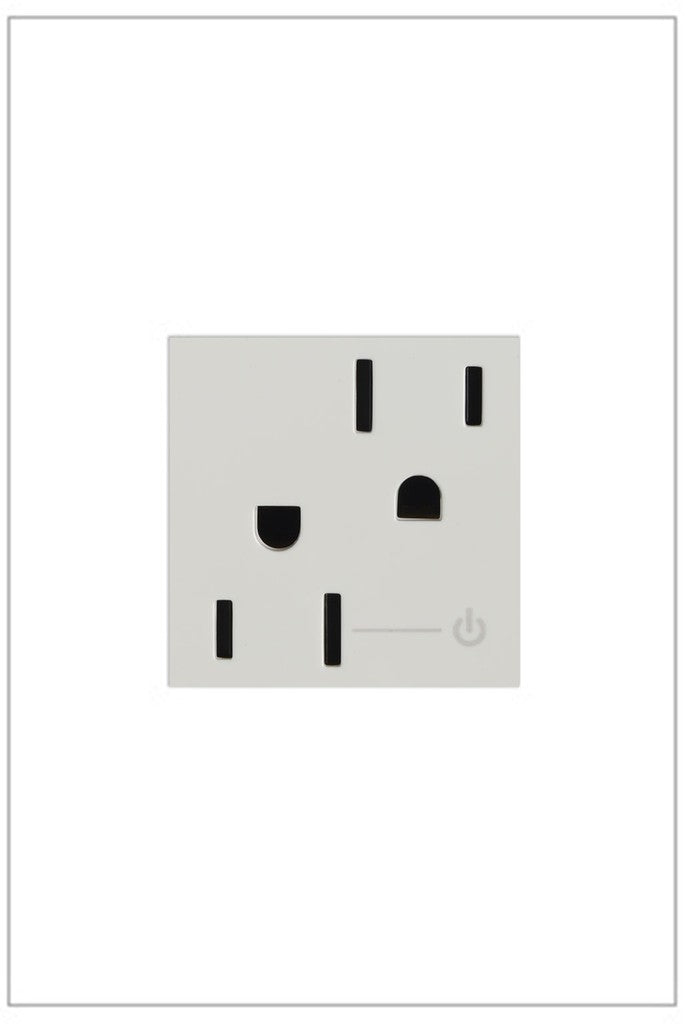 Adorne Half Controlled Outlet in White - available from The Lighting Shoppe, trusted by Canadian homeowners