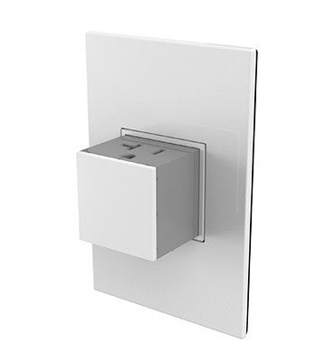 Adorne One-Gang Pop-Out Outlet in White - available from The Lighting Shoppe, trusted by Canadian homeowners