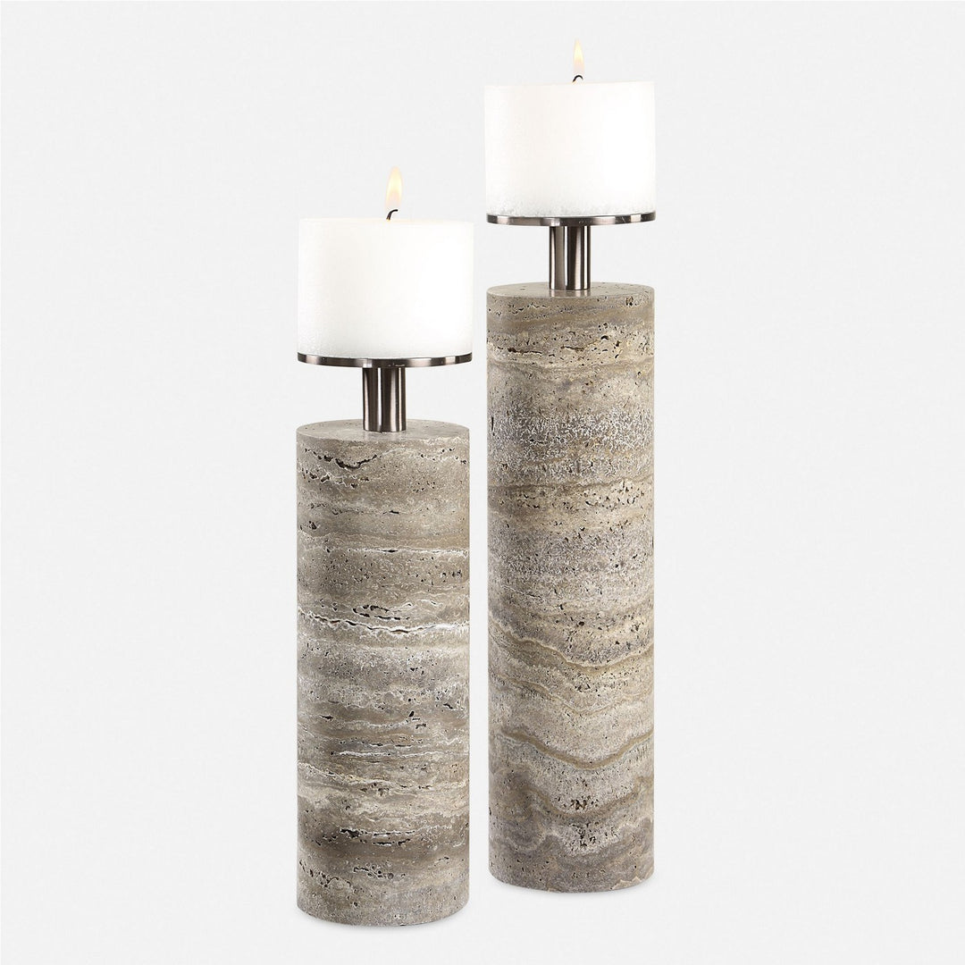 Shadowstone Candleholders Set/2 in Dark Bronze - available from The Lighting Shoppe, trusted by Canadian homeowners