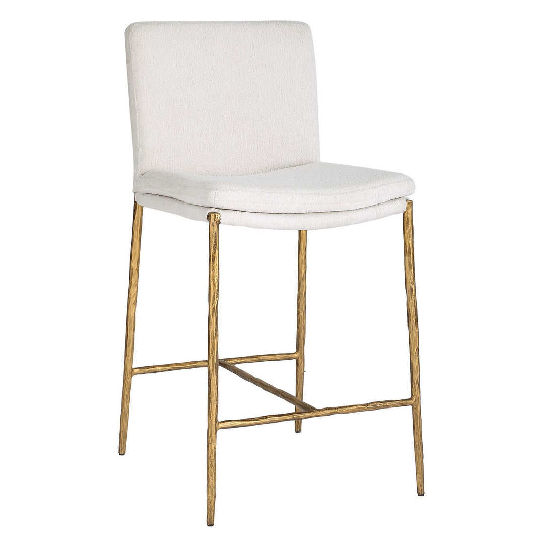 Ascend Counter Stool in Aged Gold - available from The Lighting Shoppe, trusted by Canadian homeowners