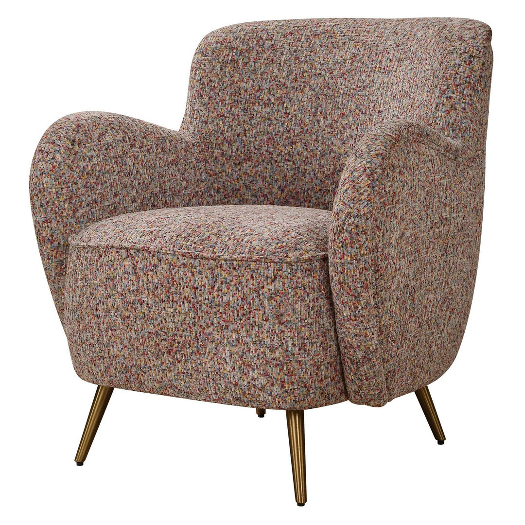 Gemstone Accent Chair in Brushed Brass - available from The Lighting Shoppe, trusted by Canadian homeowners