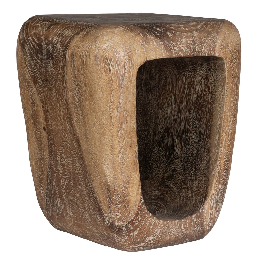 Loophole Accent Stool in Natural Wash - available from The Lighting Shoppe, trusted by Canadian homeowners