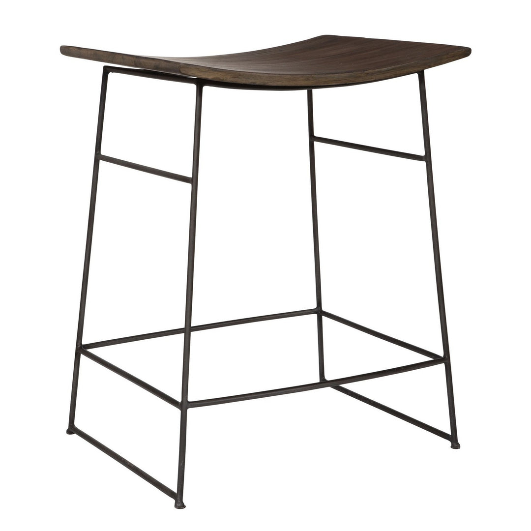 Thura Counter Stool in Dark Gunmetal - available from The Lighting Shoppe, trusted by Canadian homeowners