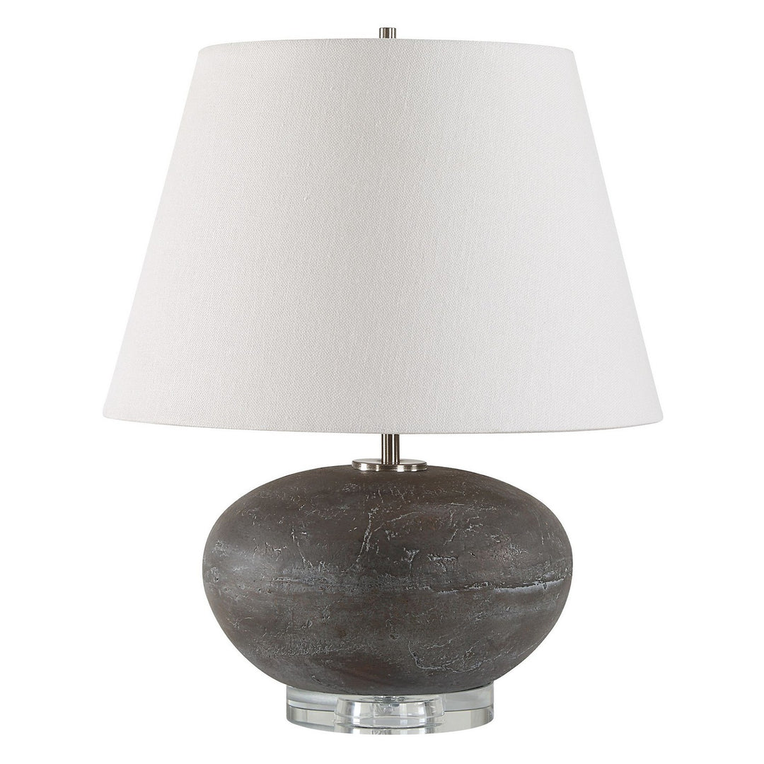 Beckley One Light Table Lamp in Plated Nickel - available from The Lighting Shoppe, trusted by Canadian homeowners