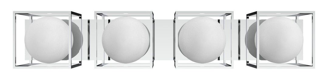 Luna Four Light Vanity in Chrome - available from The Lighting Shoppe, trusted by Canadian homeowners