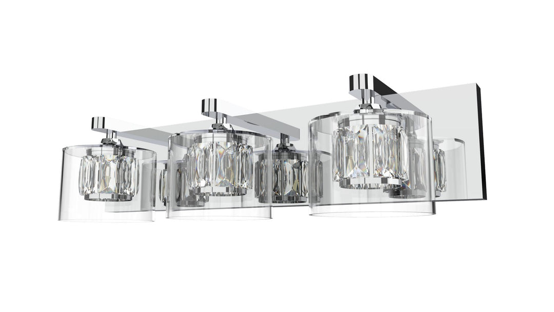 Three Light Vanity in Chrome - available from The Lighting Shoppe, trusted by Canadian homeowners