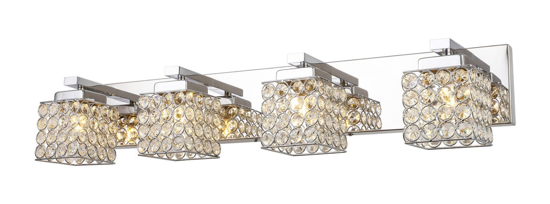 Four Light Vanity in Chrome - available from The Lighting Shoppe, trusted by Canadian homeowners