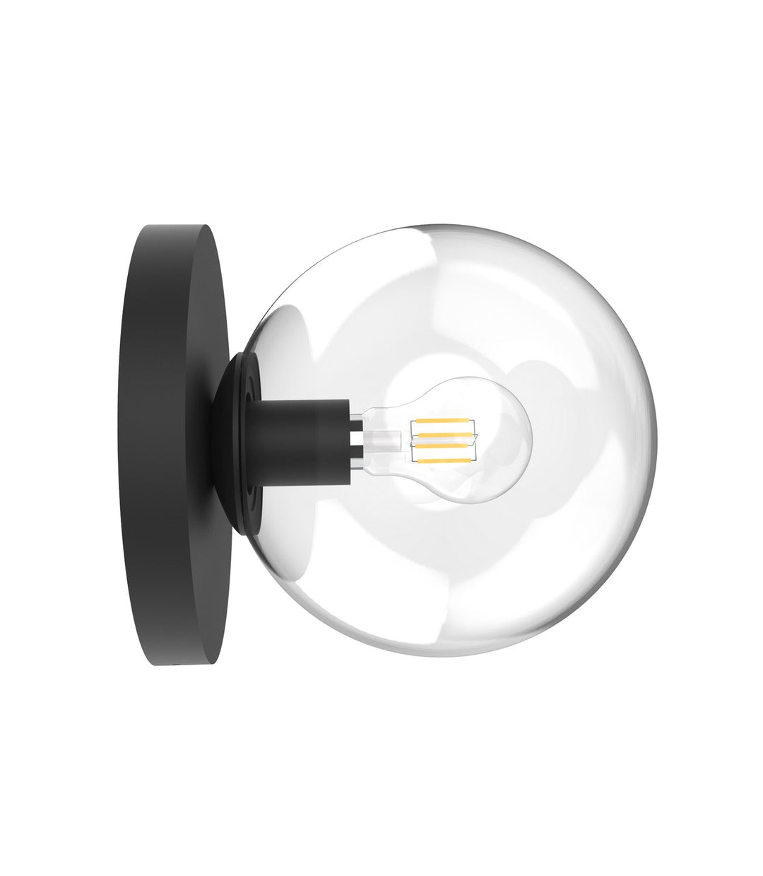 One Light Wall Sconce in Black - available from The Lighting Shoppe, trusted by Canadian homeowners