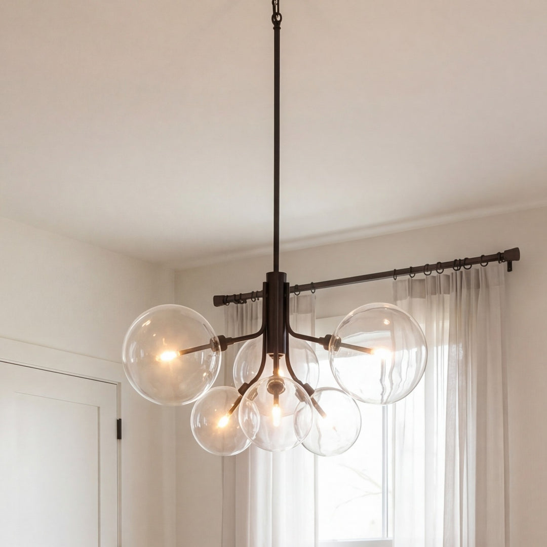 Meridian - M100135ORB - LED Chandelier - Oil Rubbed Bronze