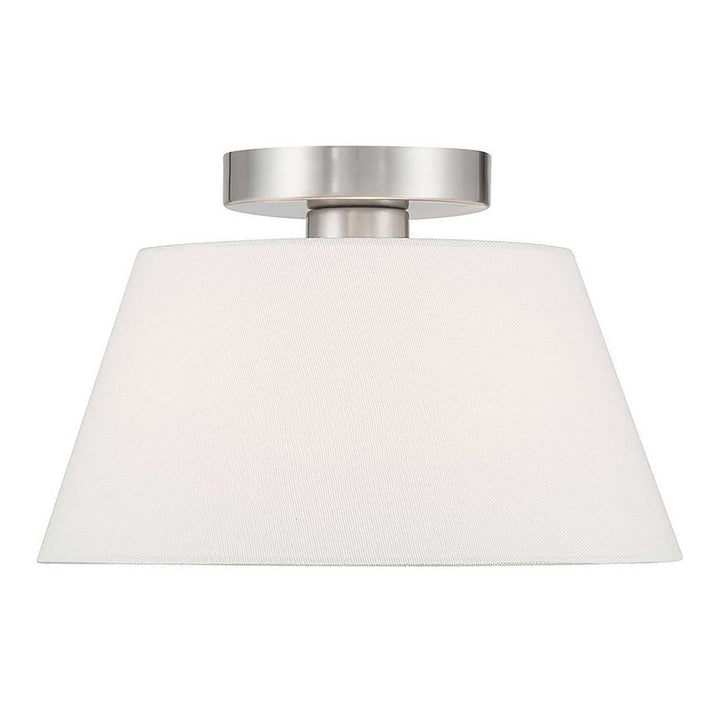 Meridian - M60077BN - One Light Semi-Flush Mount - Brushed Nickel
