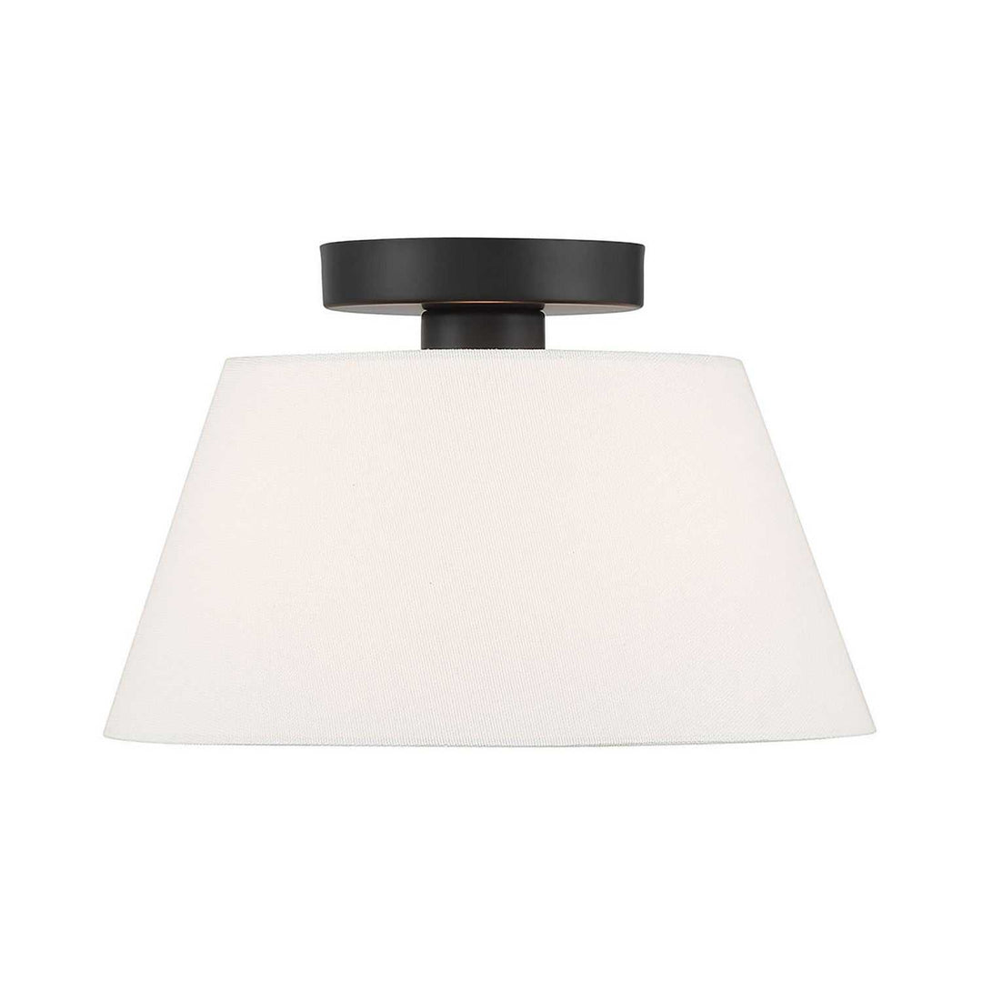 Meridian - M60077MBK - One Light Semi-Flush Mount - Matte Black