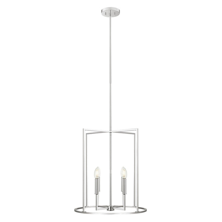 Meridian - M7044CH - Four Light Pendant - Chrome