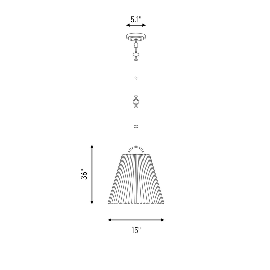 Meridian - M7045BN - One Light Pendant - Brushed Nickel