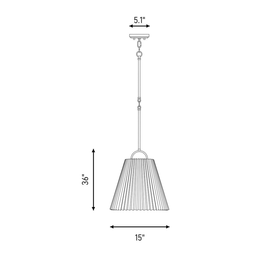 Meridian - M7045MBK - One Light Pendant - Matte Black