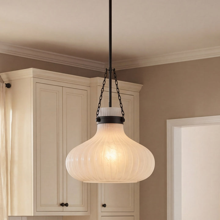 Meridian - M7046MBK - One Light Pendant - Matte Black