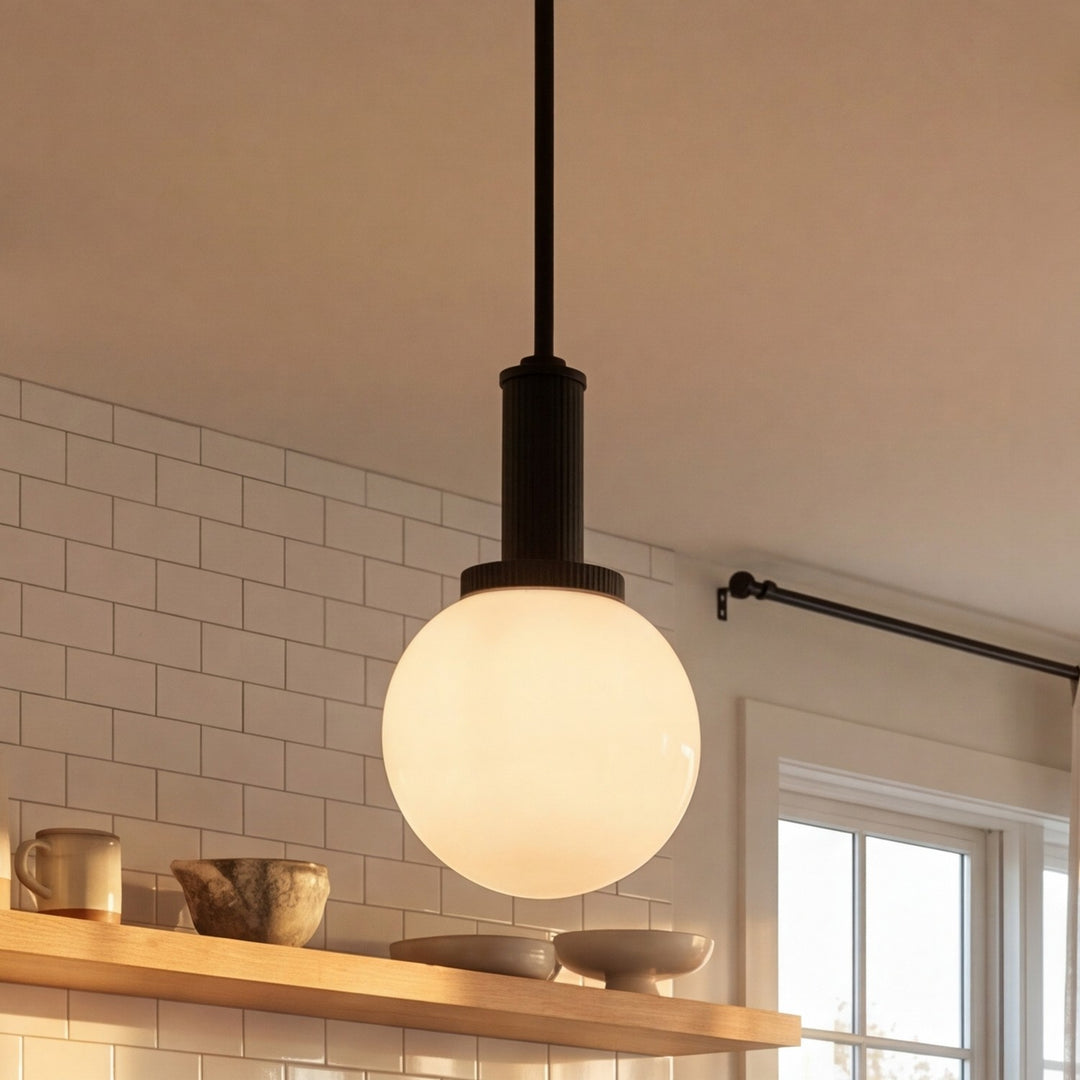 Meridian - M7050MBK - One Light Pendant - Matte Black