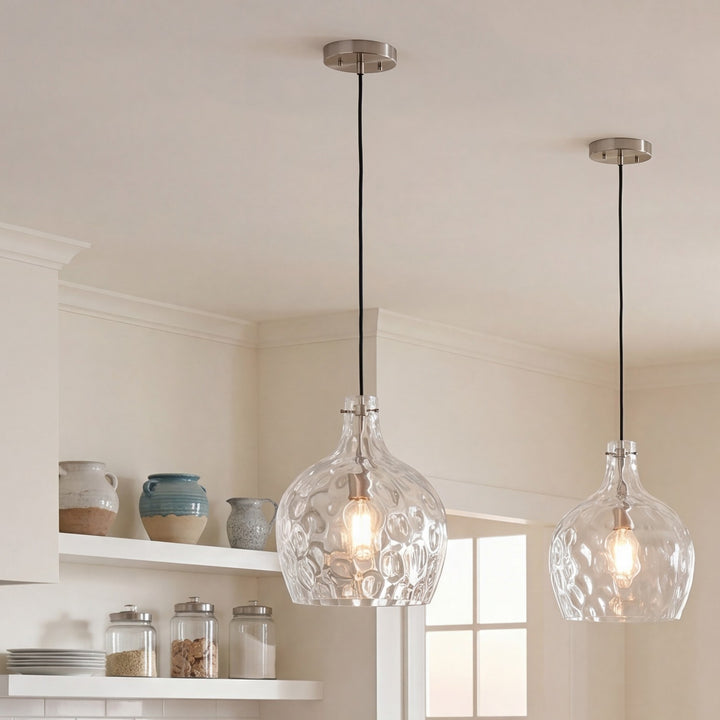 Meridian - M7053BN - One Light Pendant - Brushed Nickel