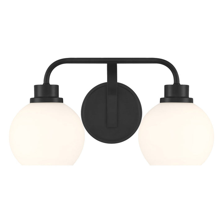 Meridian - M80080MBK - Two Light Bathroom Vanity - Matte Black