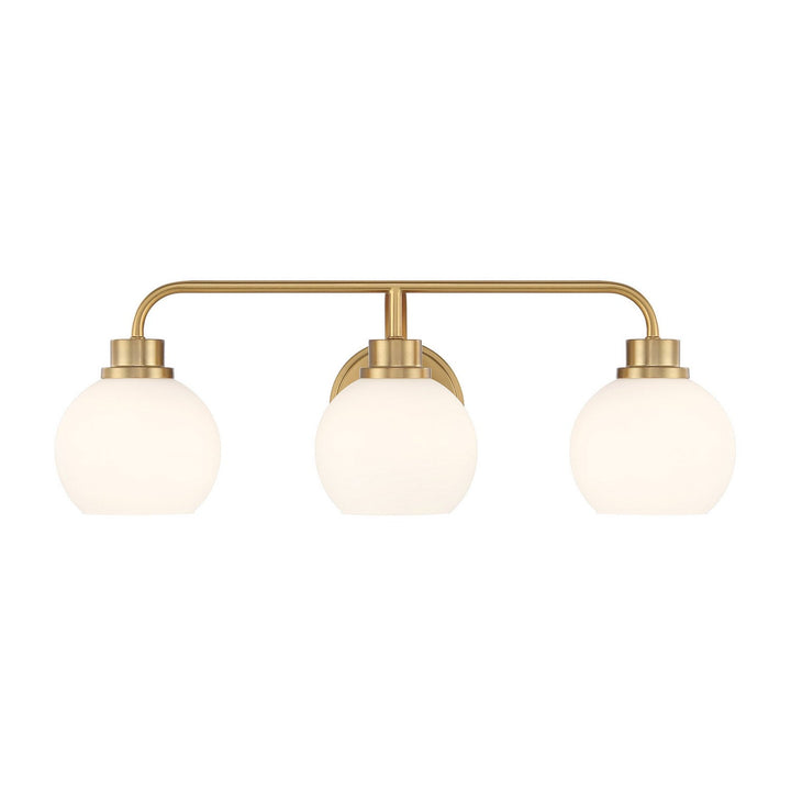 Meridian - M80081NB - Three Light Bathroom Vanity - Natural Brass
