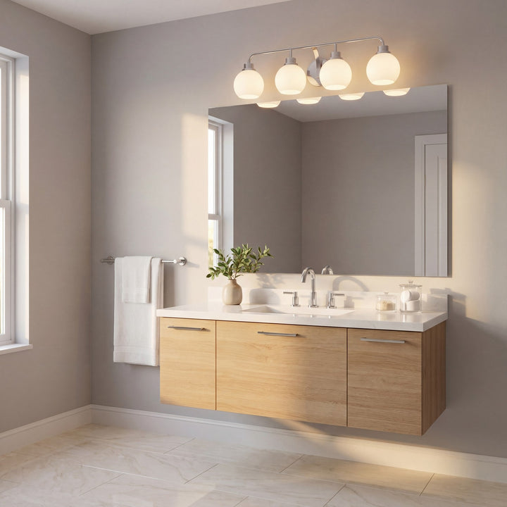 Meridian - M80082CH - Four Light Bathroom Vanity - Chrome