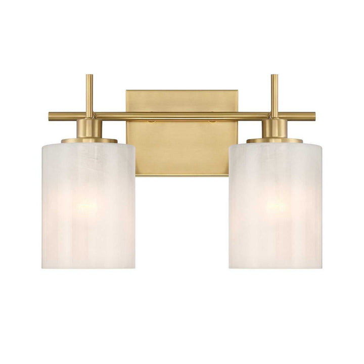 Meridian - M80083NB - Two Light Bathroom Vanity - Natural Brass