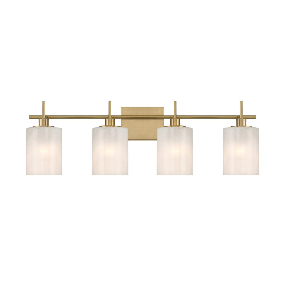 Meridian - M80085NB - Four Light Bathroom Vanity - Natural Brass