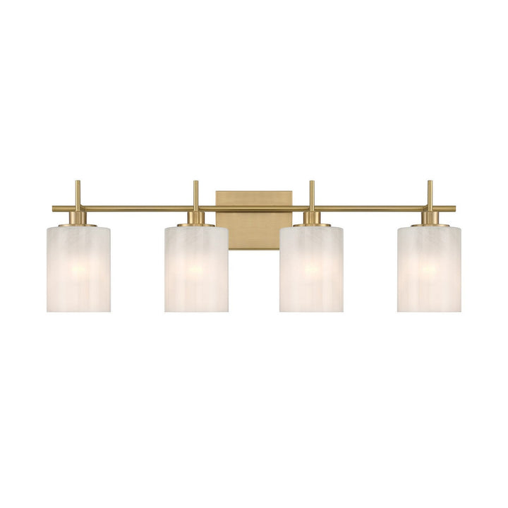 Meridian - M80085NB - Four Light Bathroom Vanity - Natural Brass