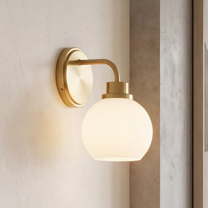Meridian - M90112NB - One Light Wall Sconce - Natural Brass