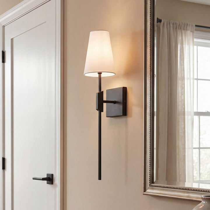 Meridian - M90114MBK - One Light Wall Sconce - Matte Black