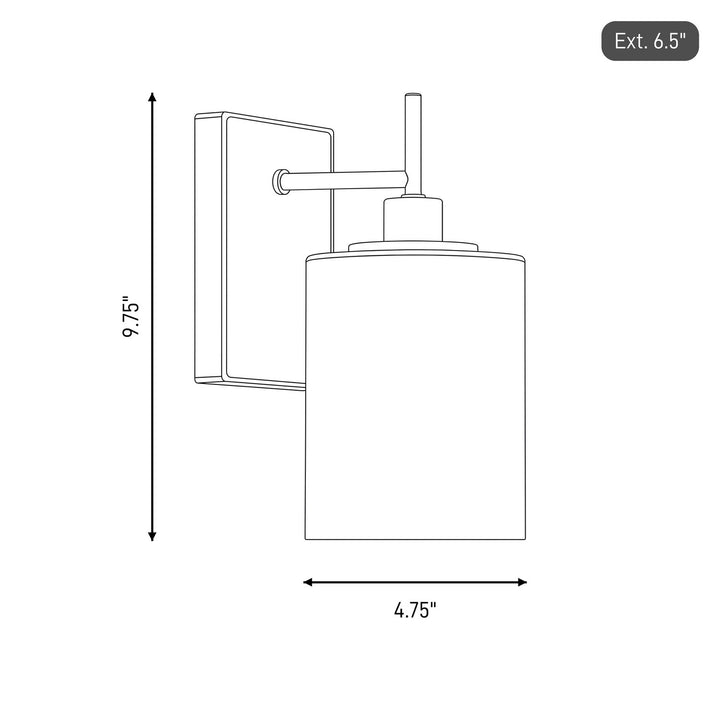 Meridian - M90116CH - One Light Wall Sconce - Chrome
