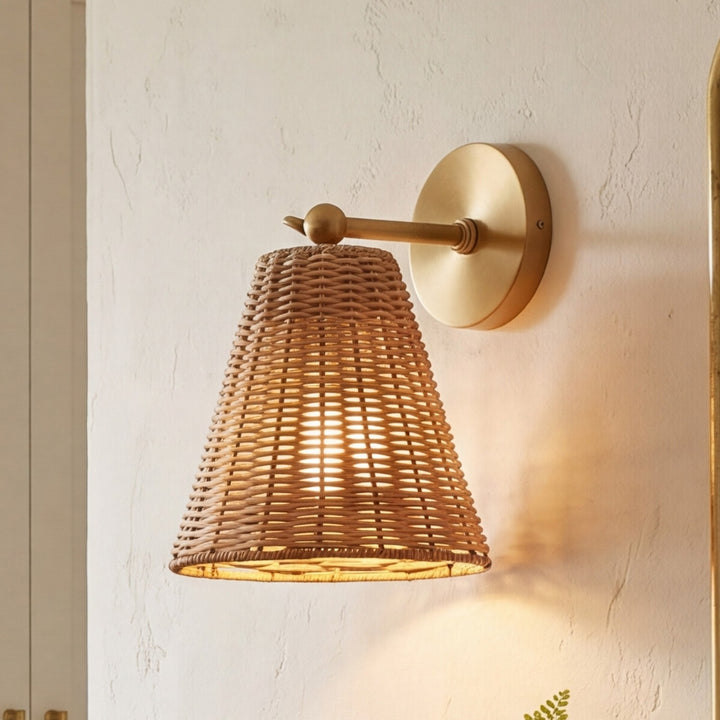 Meridian - M90118NB - One Light Wall Sconce - Natural Brass