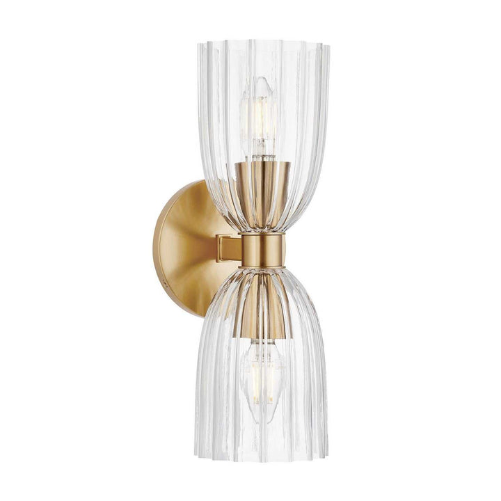 Meridian - M90121NB - Two Light Wall Sconce - Natural Brass