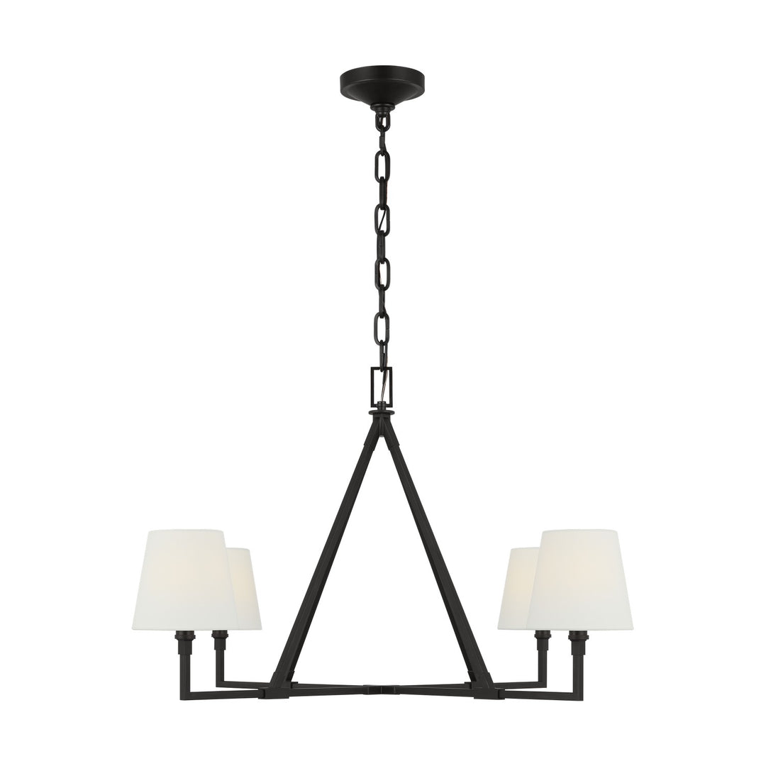 Perth Four Light Chandelier in Aged Iron - available from The Lighting Shoppe, trusted by Canadian homeowners