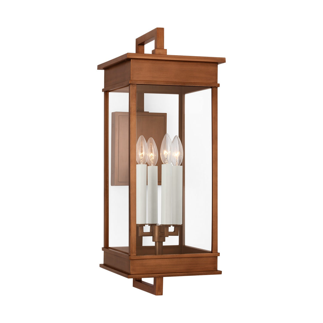 Cupertino Four Light Wall Lantern in Natural Copper - available from The Lighting Shoppe, trusted by Canadian homeowners