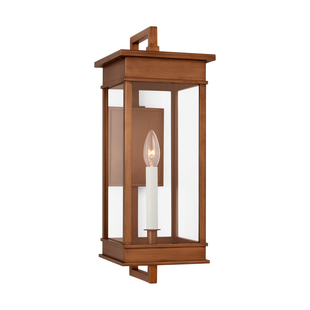 Cupertino One Light Wall Lantern in Natural Copper - available from The Lighting Shoppe, trusted by Canadian homeowners