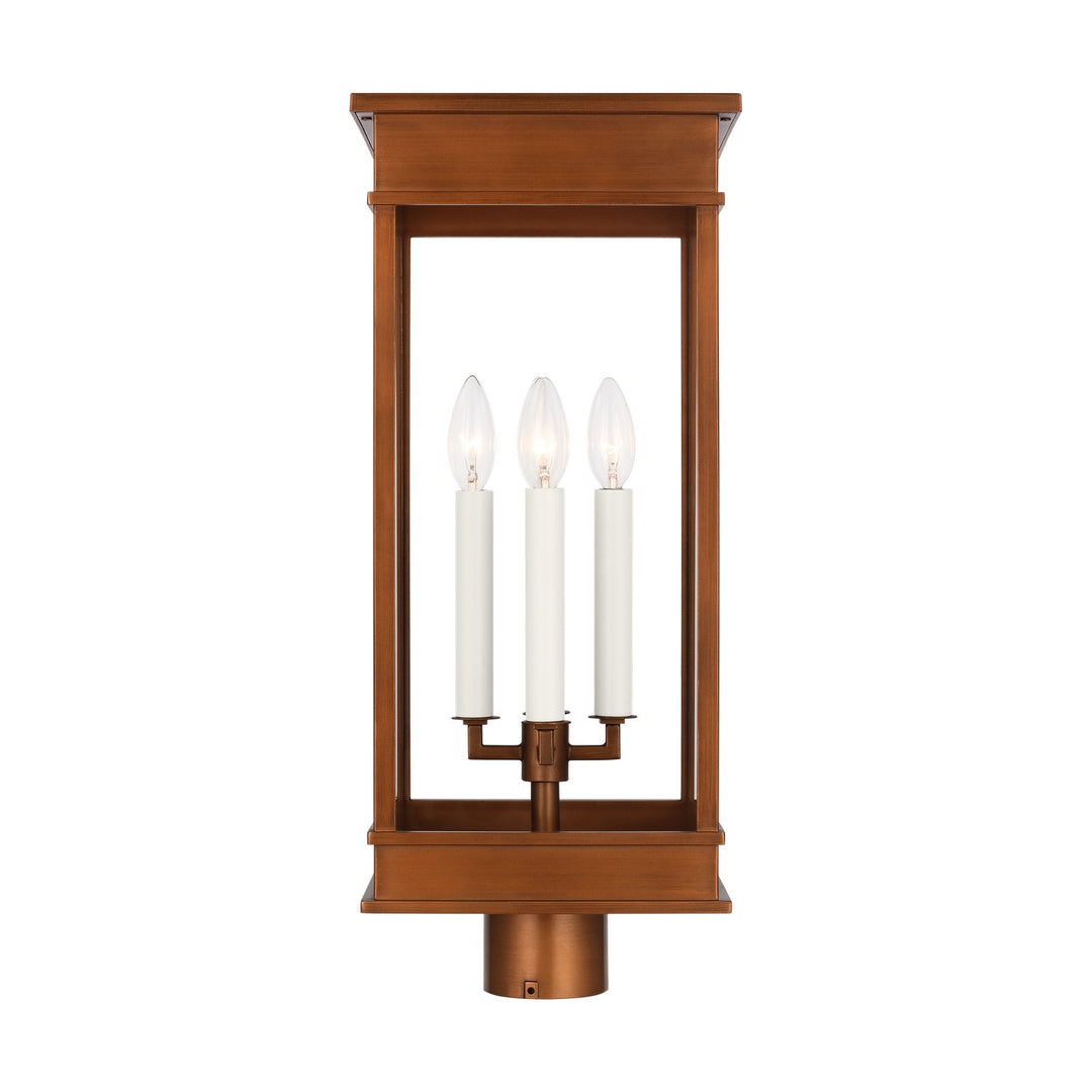 Cupertino Four Light Post Lantern in Natural Copper - available from The Lighting Shoppe, trusted by Canadian homeowners