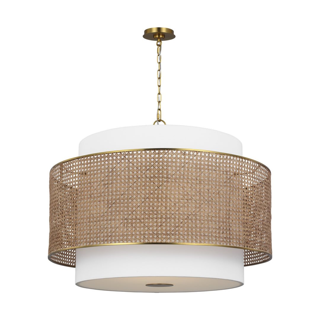 Visual Comfort Studio Canada - KSP1184BBSBRTN - Four Light Pendant - Sawyer - Blonde Rattan