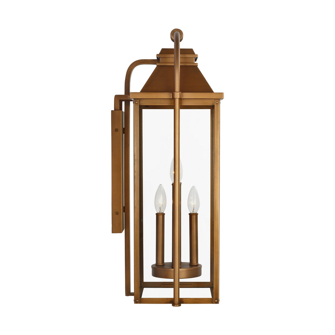 Wellsworth Four Light Wall Lantern in Natural Copper - available from The Lighting Shoppe, trusted by Canadian homeowners