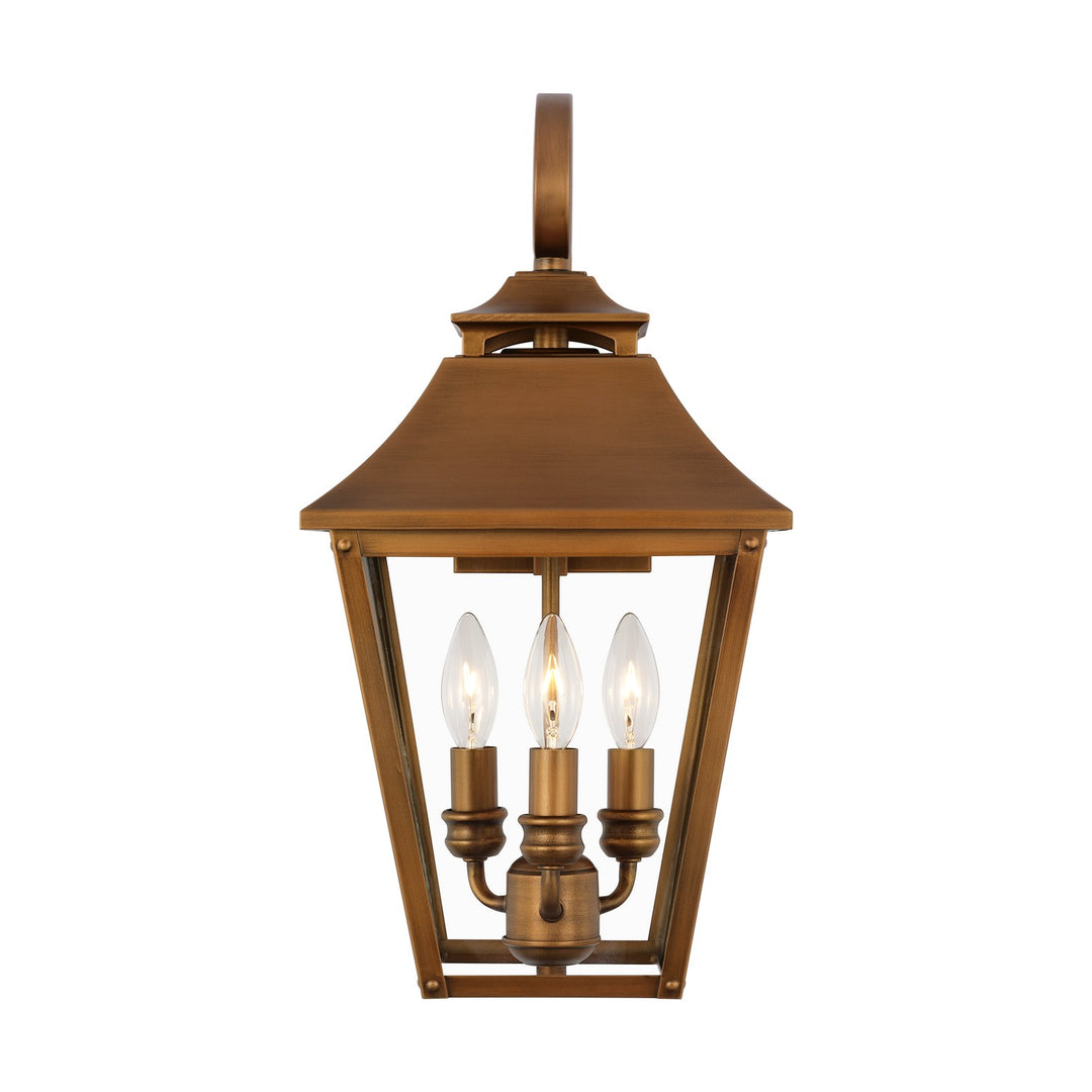 Galena Three Light Wall Lantern in Natural Copper - available from The Lighting Shoppe, trusted by Canadian homeowners