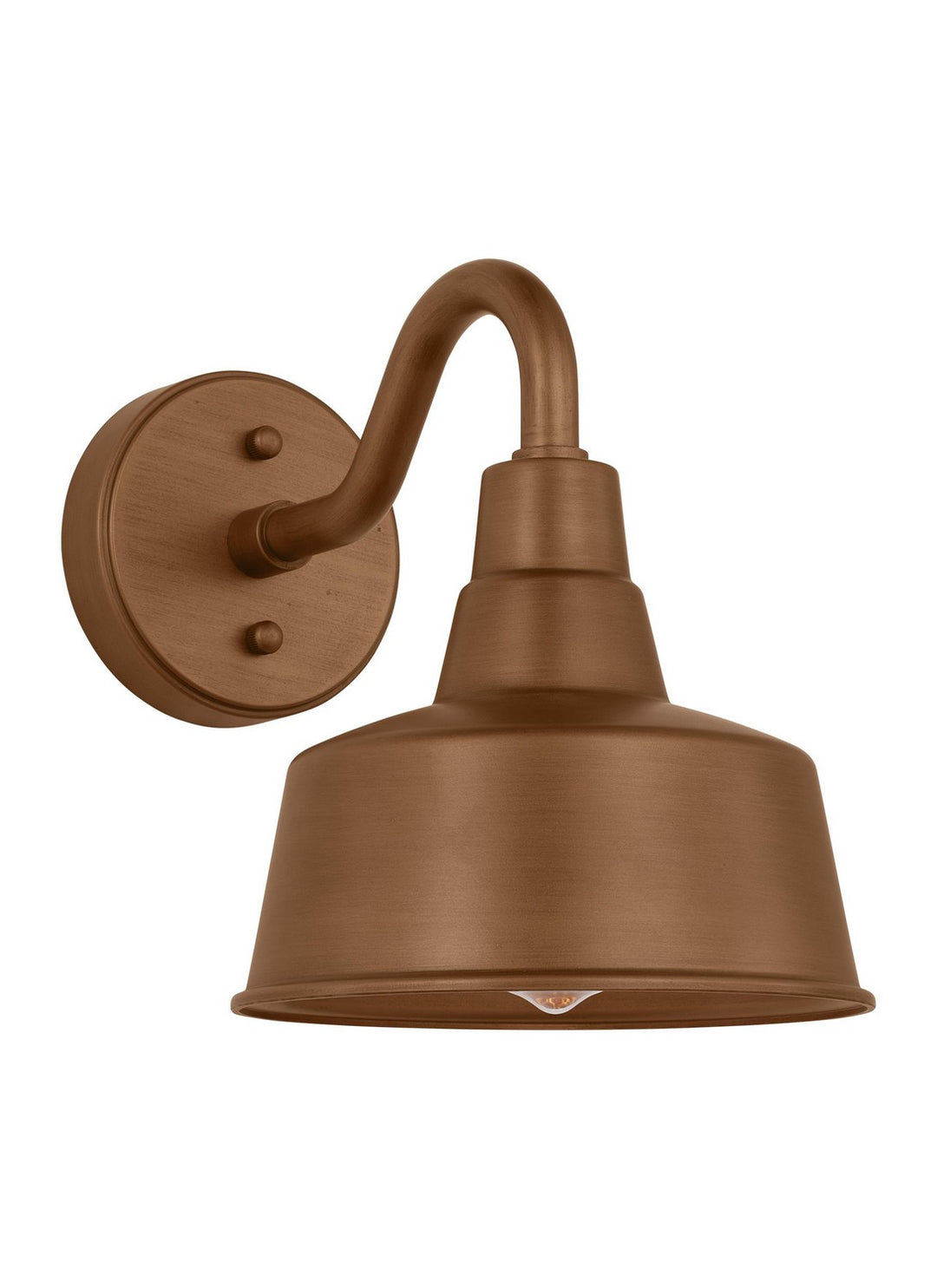 Barn Light One Light Wall Lantern in Natural Copper - available from The Lighting Shoppe, trusted by Canadian homeowners