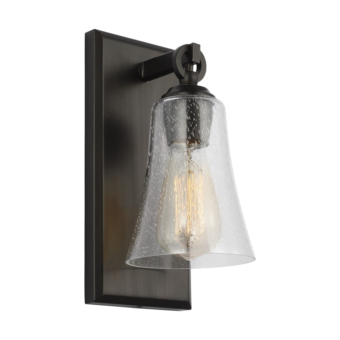 Monterro One Light Wall Sconce in Aged Iron - available from The Lighting Shoppe, trusted by Canadian homeowners