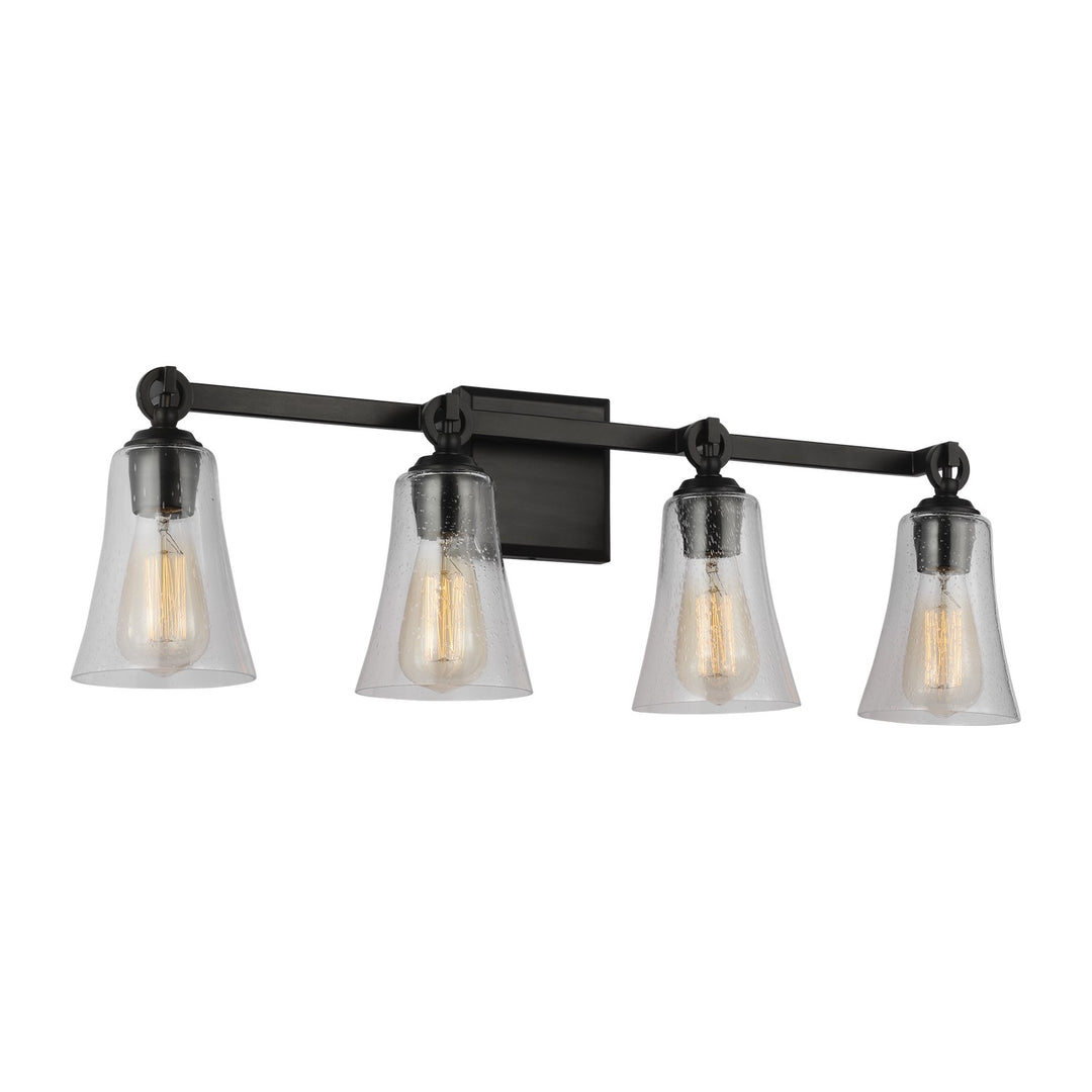 Monterro Three Light Vanity in Aged Iron - available from The Lighting Shoppe, trusted by Canadian homeowners
