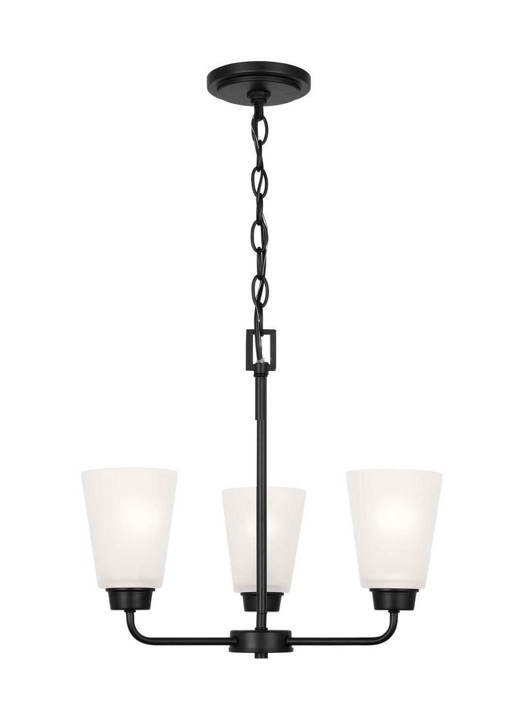 Generation Lighting Canada - 3115203EN3-112 - Three Light Chandelier - Kerrville - Midnight Black