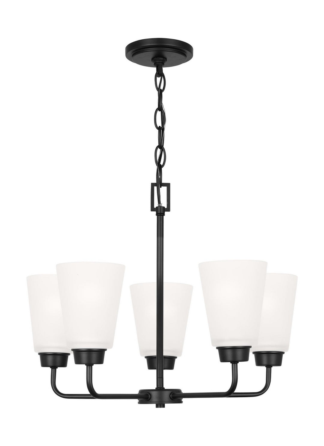Generation Lighting Canada - 3115205EN3-112 - Five Light Chandelier - Kerrville - Midnight Black