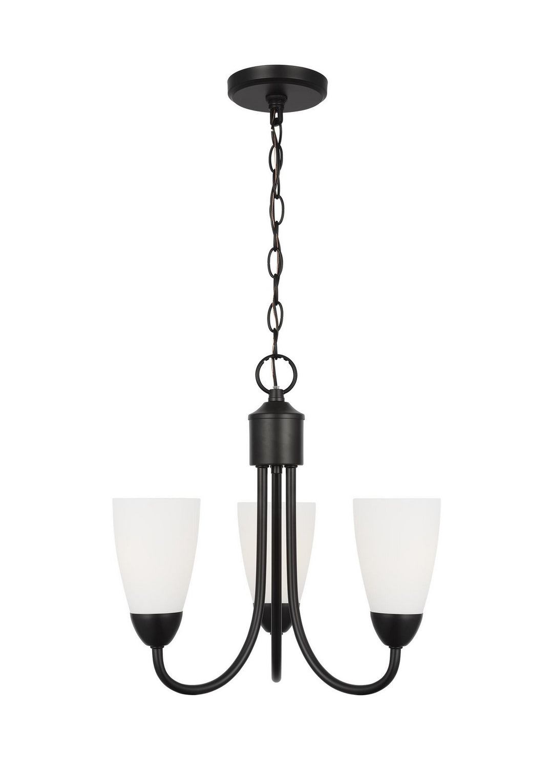 Generation Lighting Canada - 3120203EN3-112 - Three Light Chandelier - Seville - Midnight Black