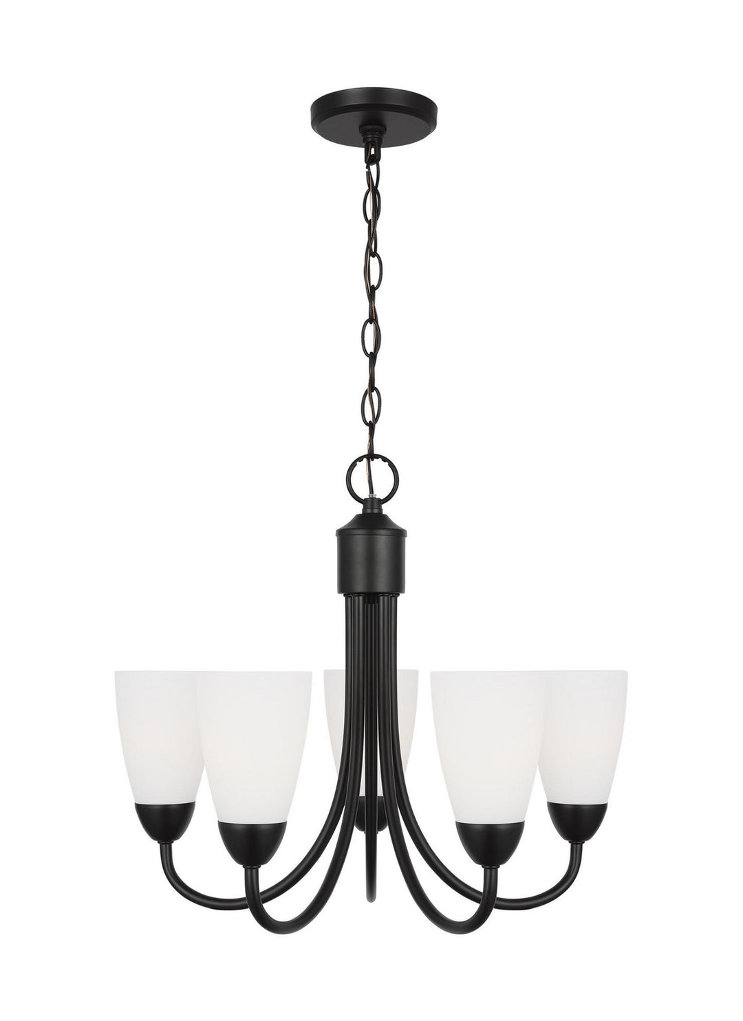 Generation Lighting Canada - 3120205EN3-112 - Five Light Chandelier - Seville - Midnight Black