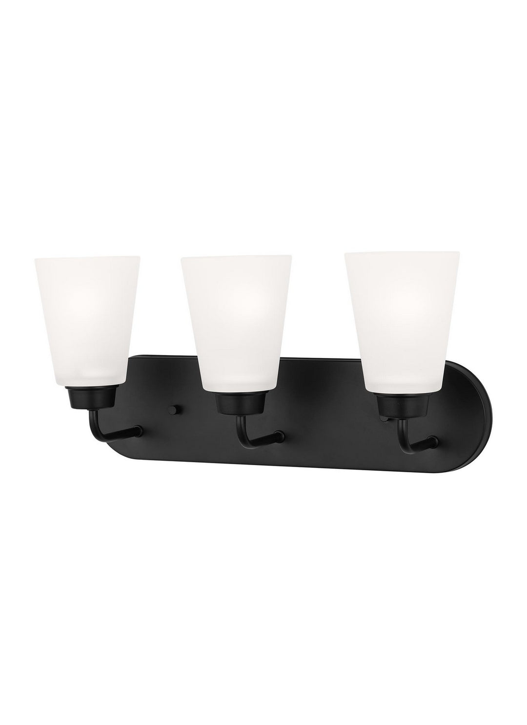 Kerrville Three Light Wall / Bath in Midnight Black - available from The Lighting Shoppe, trusted by Canadian homeowners